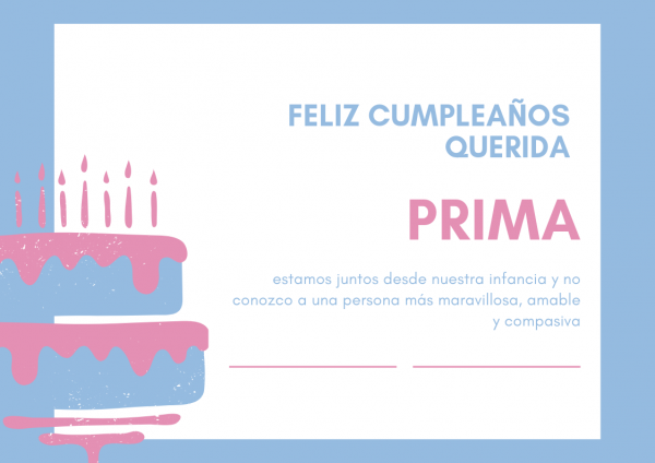 Feliz Cumpleanos Para Una Prima Frases Feliz Cumpleanos