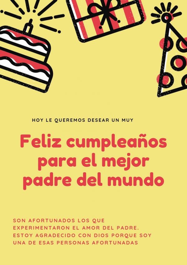 Feliz cumpleaños para papá - Frases Feliz Cumpleaños