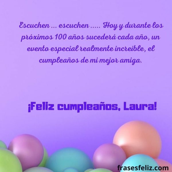 Feliz Cumpleaños Laura: frases, mensajes y gifs de cumpleaños